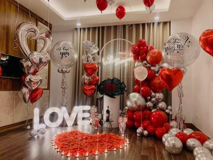 Top concept trang trí cầu hôn tại nhà được nhiều cặp đôi lựa chọn